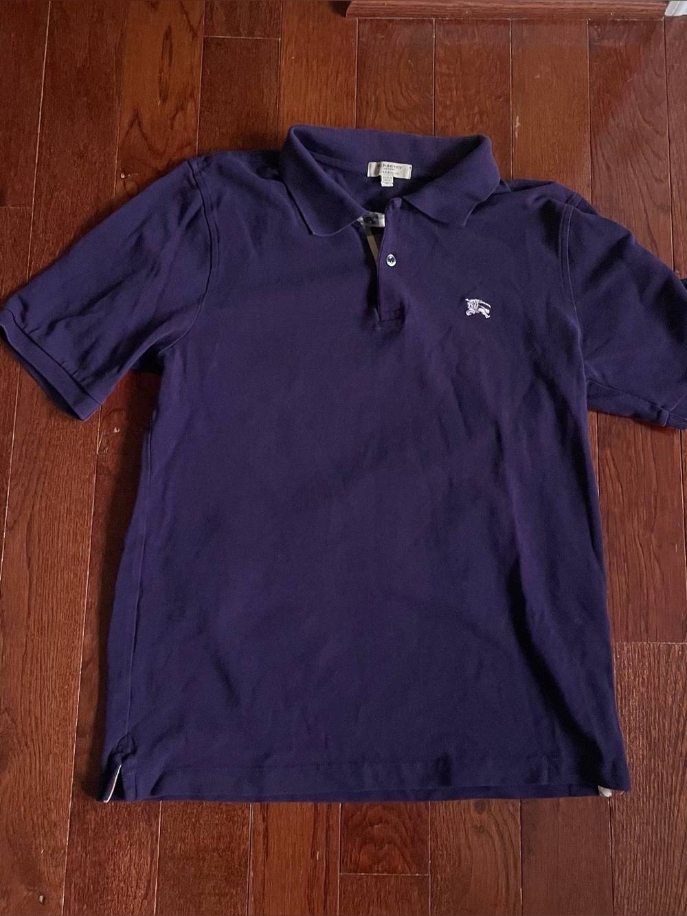 Burberry plum purple polo